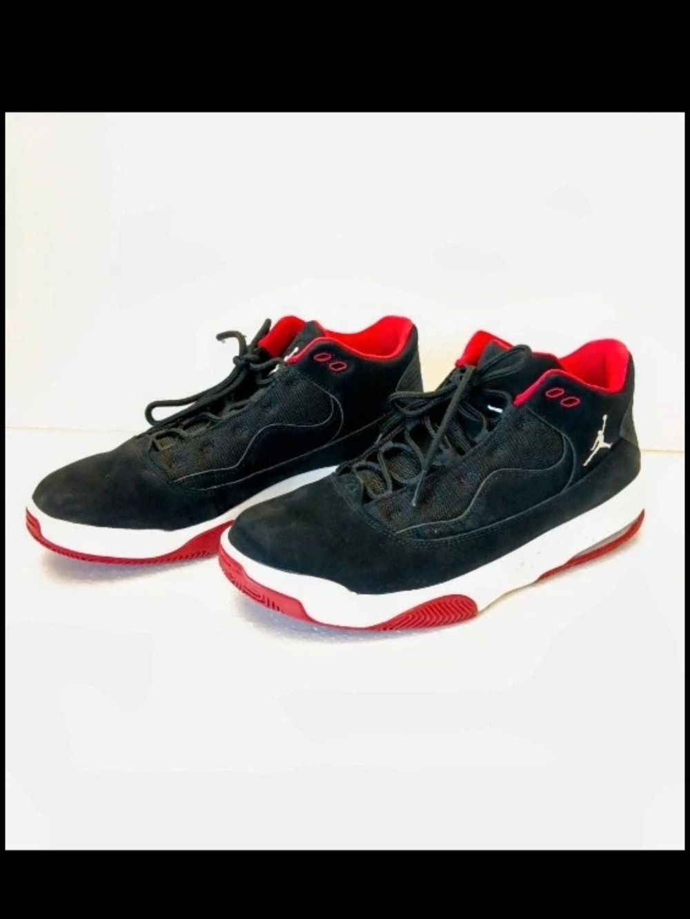 Jordan Max Aura 2 Black/Gym Red – Size 9.5 (CK6636-016)